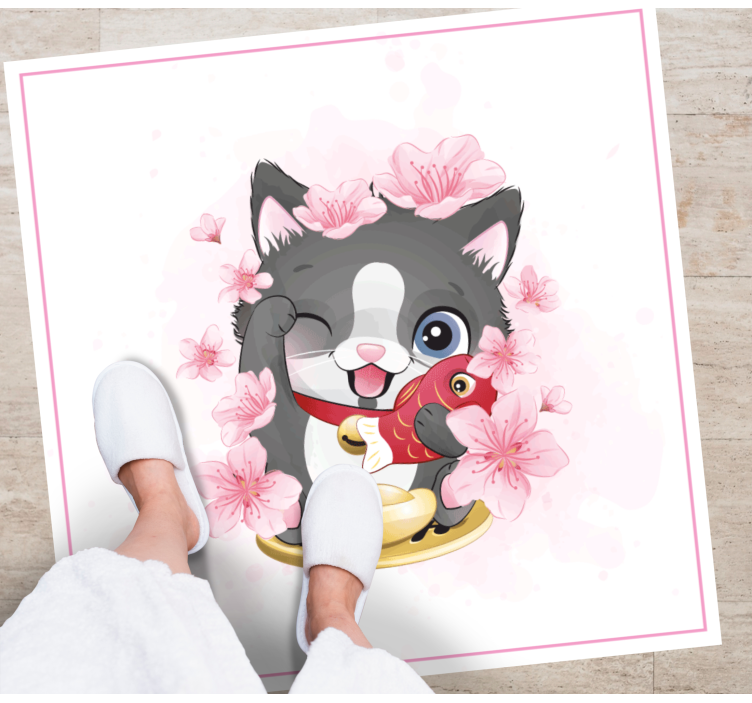 χαριτωμένο μικρό τυχερό κουτάβι με γατάκι - TenStickers