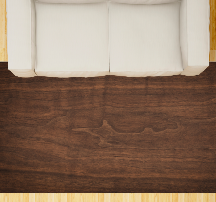 χαλί από σκούρο ξύλο από μαόνι - TenStickers