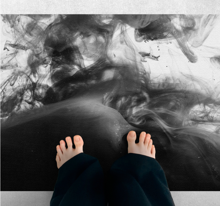 πυκνό γκρίζο σύννεφο ομίχλης σύγχρονο χαλί - TenStickers