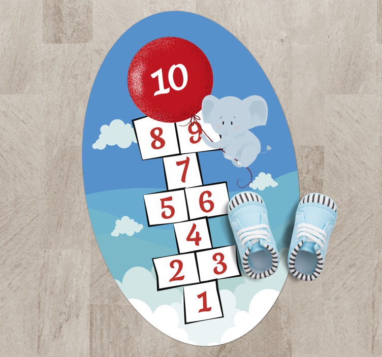 κουβέρτα βινυλίου παιχνιδιών κουταλιού ελέφαντα - TenStickers