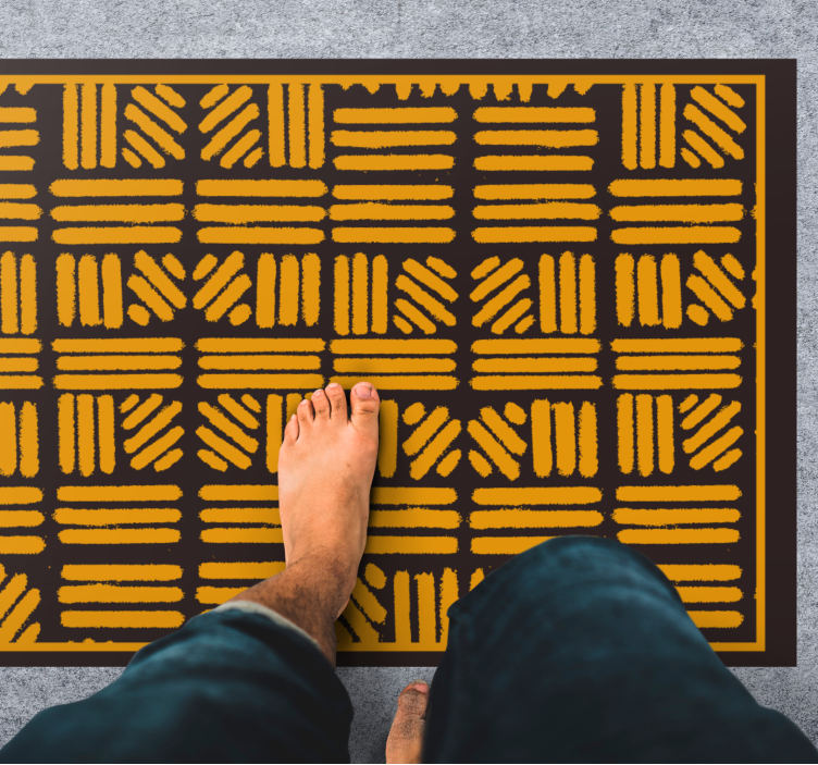 Εθνικό χαλί αφηρημένο γεωμετρικό σχέδιο - TenStickers