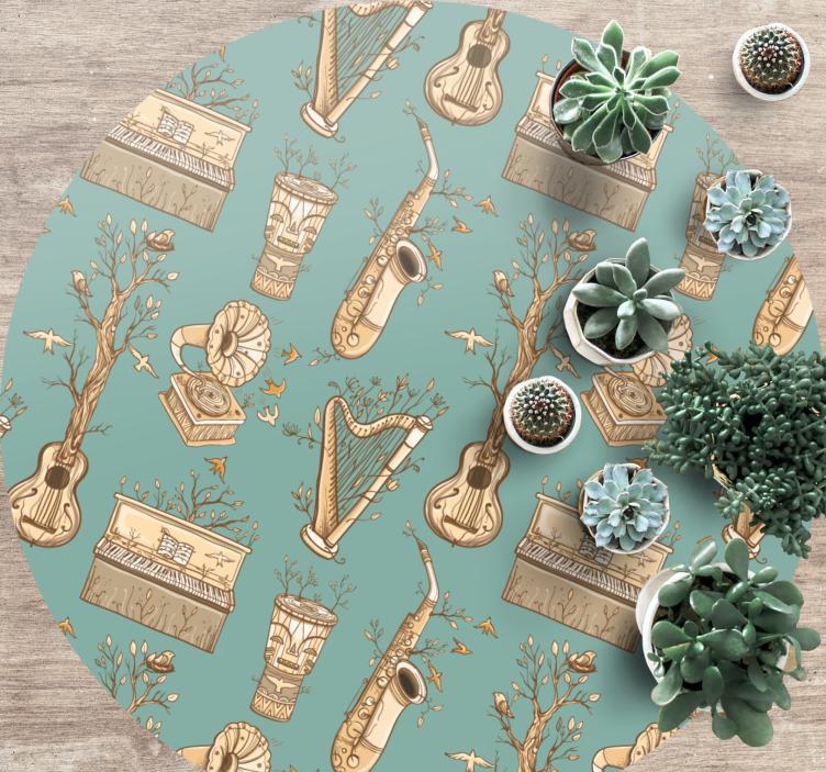 μοκέτα βινυλίου μουσικά όργανα αρμονία - TenStickers