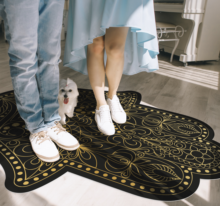 χαλί από βινύλιο μαντάλας από χέρι fatma - TenStickers