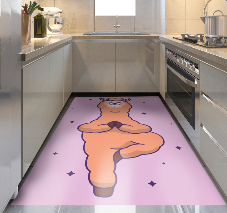 Fitness χαλιά ζώων λάμα - TenStickers