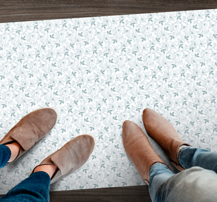 xαλί βινυλίου με λουλούδια κομψό λουλουδάτο μοτίβο - TenStickers