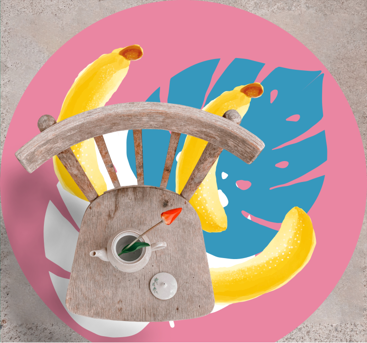 χαλιά κουζίνασ τροπικό μοτίβο μπανάνας - TenStickers