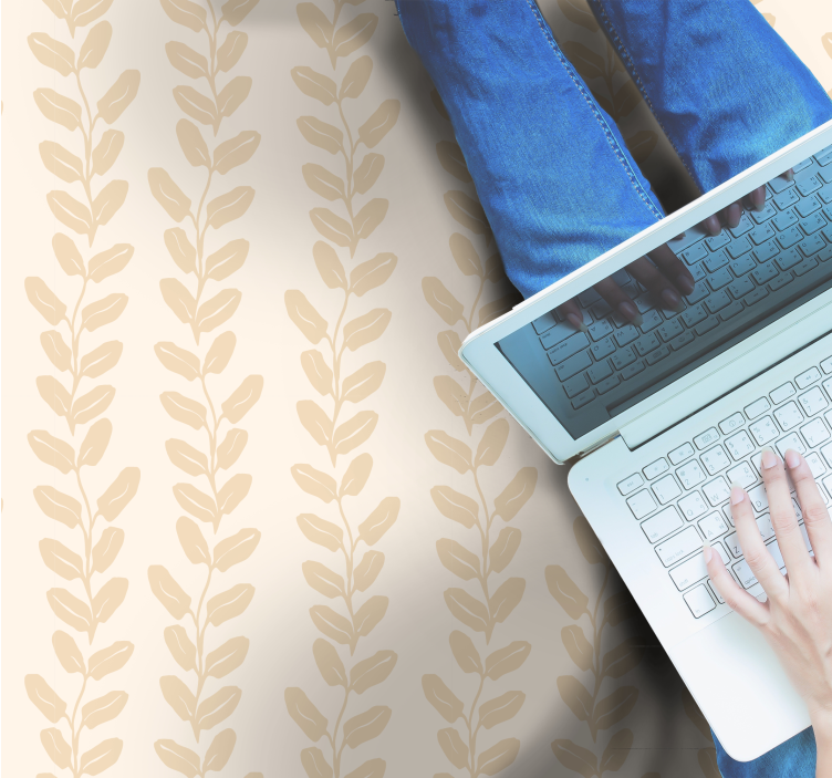 xαλί από βινύλιο με ανθοκομικά σχέδια βοτανικό μοτίβο - TenStickers