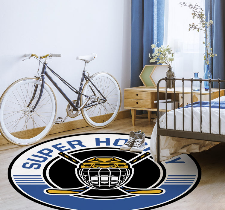 παιχνίδι βινυλίου χαλί έμβλημα χόκεϊ - TenStickers