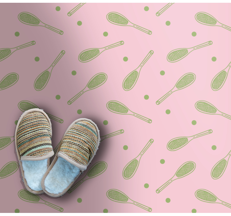 παιχνίδι βινυλίου χαλί μοτίβο ρακέτας - TenStickers