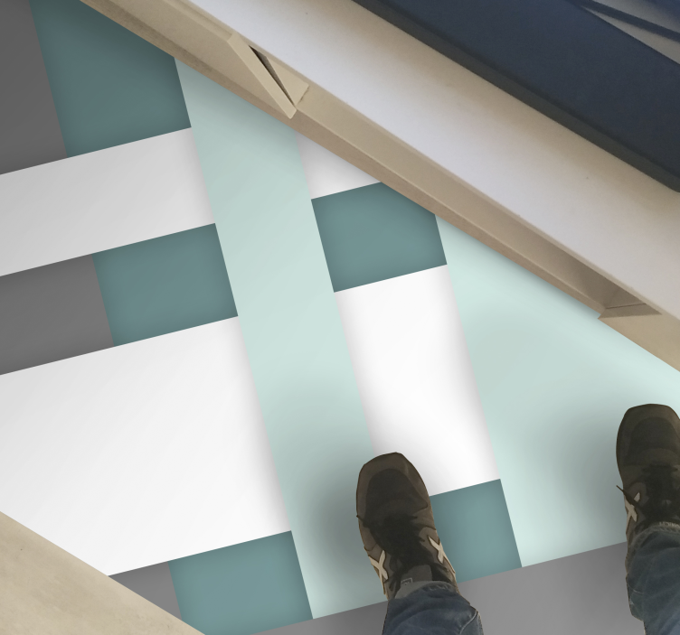 γεωμετρικά τρισδιάστατα σχήματα vintage χαλί - TenStickers