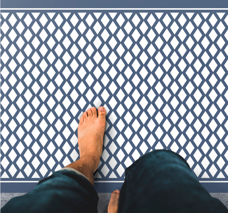 xαλί γεωμετρικού σχεδιασμού κομψό μοτίβο διαμαντιών - TenStickers