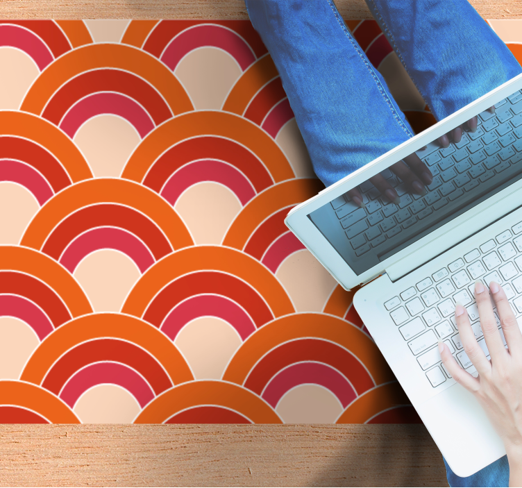 xαλί γεωμετρικού σχεδιασμού πολύχρωμα τοξωτά μοτίβα - TenStickers