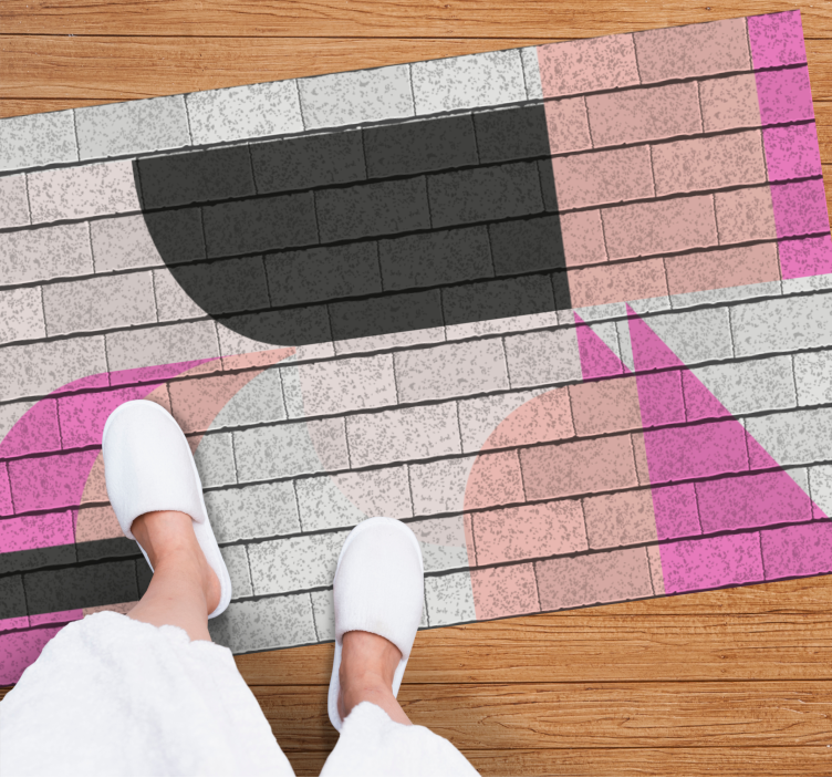 xαλί γεωμετρικού σχεδιασμού εννοιολογικά τμήματα χρώματος - TenStickers