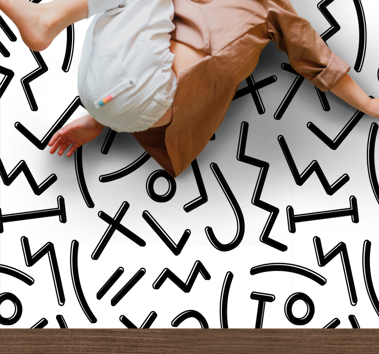 μοκέτα βινυλίου δυναμικές αφηρημένες γραμμές - TenStickers