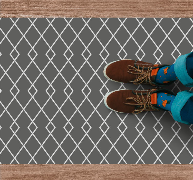 xαλί γεωμετρικού σχεδιασμού κομψή σύνθεση με διαμάντια - TenStickers