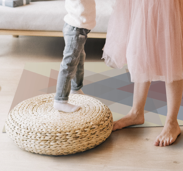 xαλί γεωμετρικού σχεδιασμού γεωμετρική επικάλυψη - TenStickers