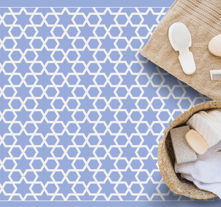 xαλί γεωμετρικού σχεδιασμού εξαγωνικό αστρικό μοτίβο - TenStickers