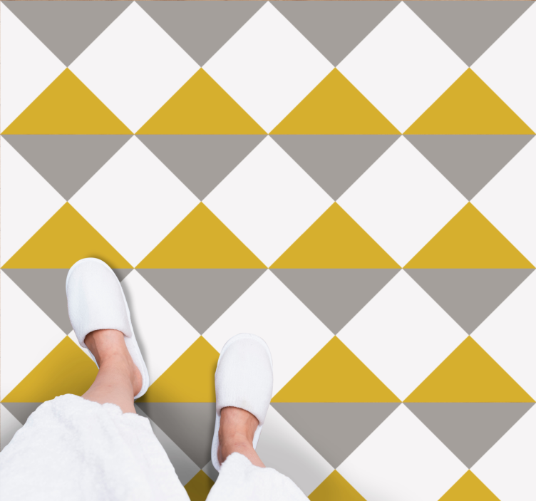 Glam pantone χρώμα μπλοκ τετράγωνο χαλί βινυλίου - TenStickers