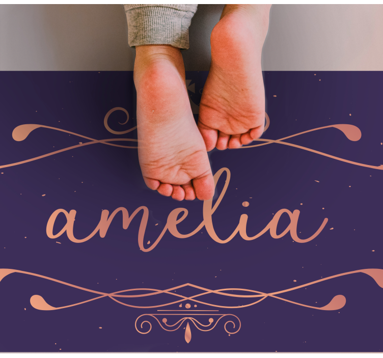 χρυσή κορώνα πριγκίπισσας με χαλί βινυλίου για παιδιά - TenStickers