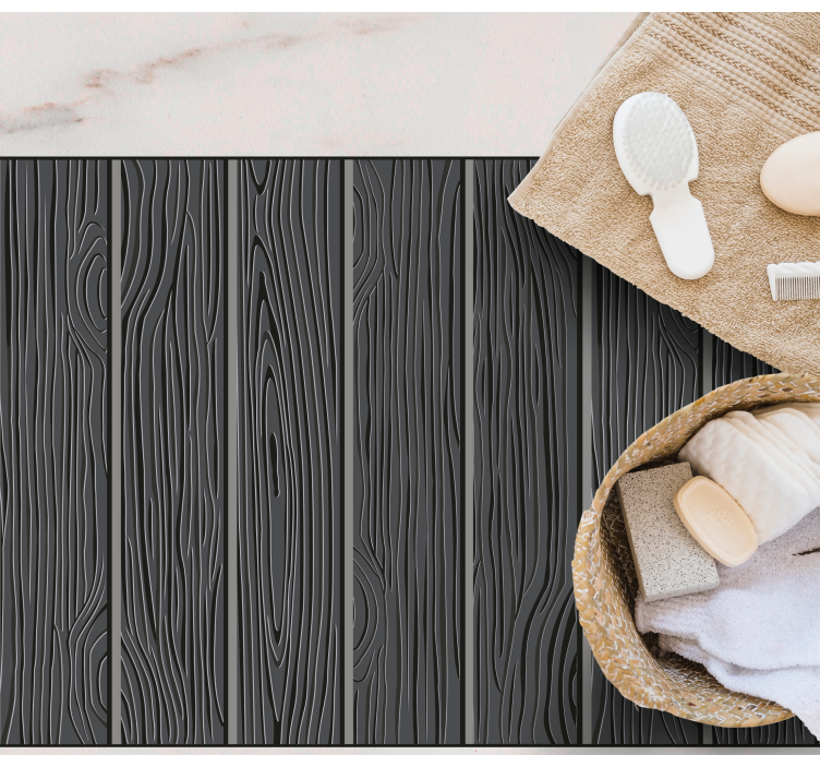 γκρι σανίδες δαπέδου πλακάκι βινυλίου χαλί - TenStickers