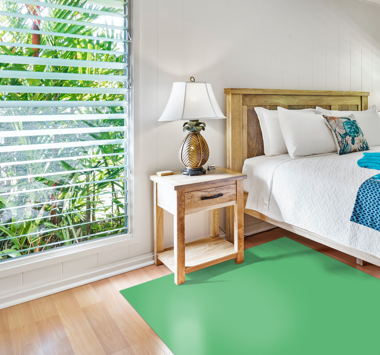 πράσινο ορθογώνιο μοντέρνο χαλί - TenStickers