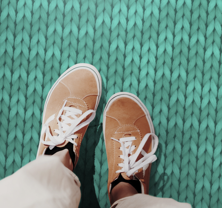 πράσινα σχοινιά ελάχιστο χαλί βινυλίου - TenStickers