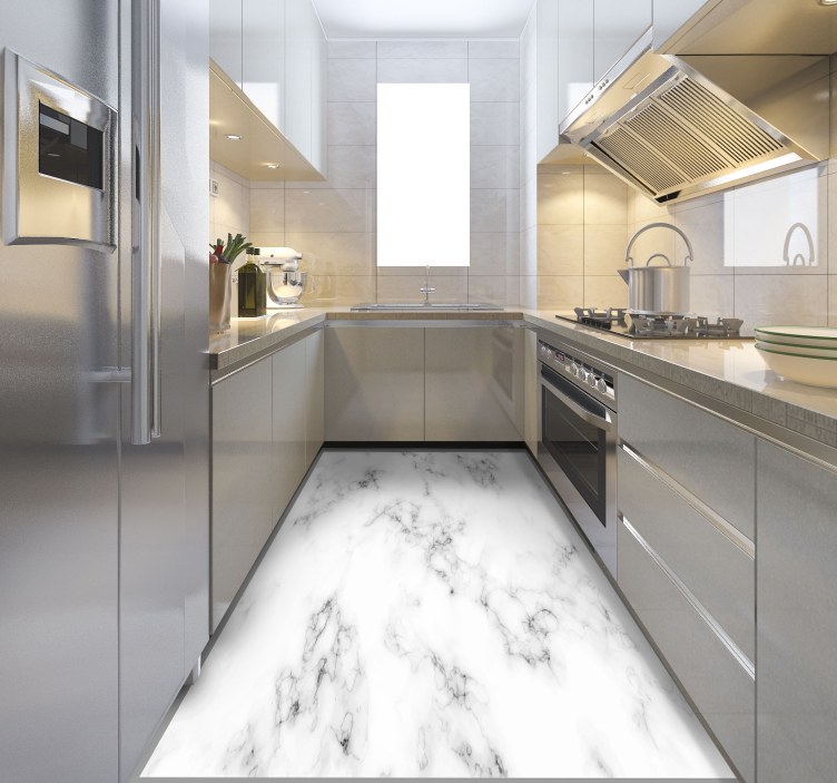 γκρι μαρμάρινα πέτρινα πλακάκια δαπέδου - TenStickers