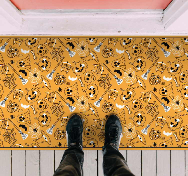 Χαλί βινυλίου Απόκριες τρομακτικό halloween - TenStickers