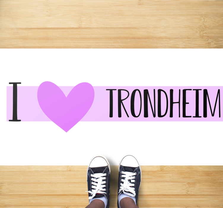 λατρεύω το χαλί σκανδιναβικής καρδιάς του Τρόντχαιμ - TenStickers