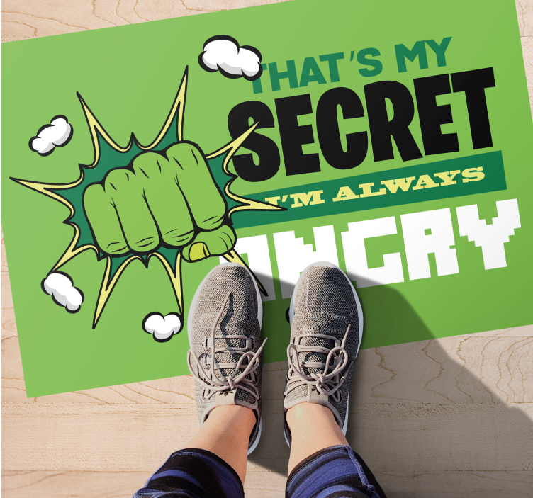 Είμαι πάντα θυμωμένος παιδικό χαλί - TenStickers