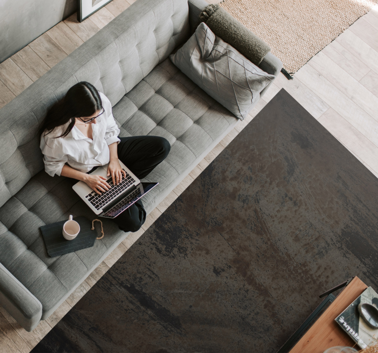 βιομηχανικό γκρι σκουριασμένο σιδερένιο χαλί υφής - TenStickers