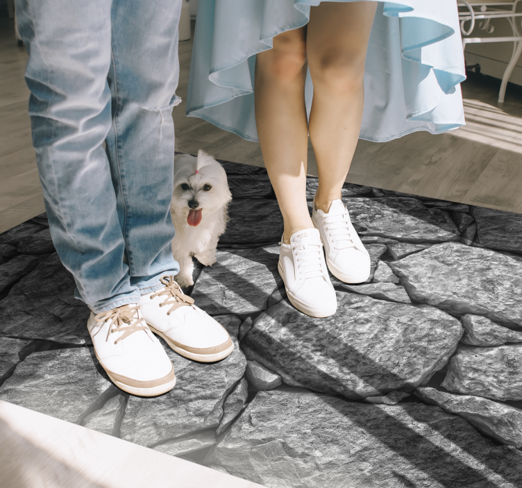 ακανόνιστη πέτρα υφή πέτρινα πλακάκια δαπέδου - TenStickers