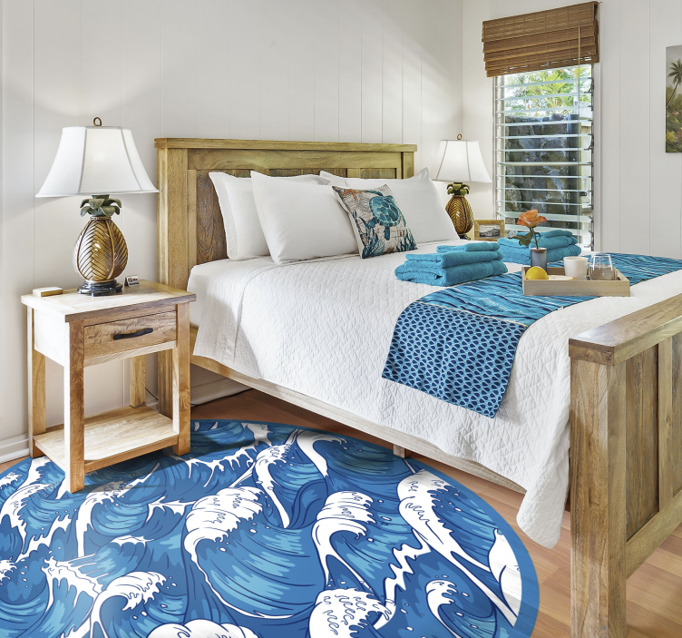 ιαπωνικά κύματα χαλί βινυλίου φύση - TenStickers