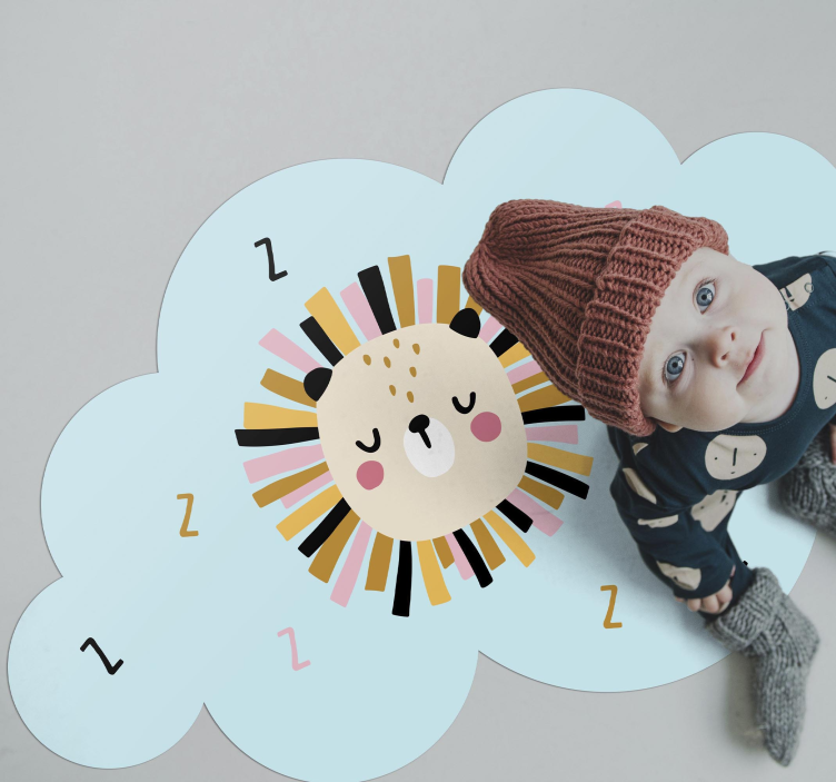 παιδιά υπνηλία λιοντάρι παιδική κουβέρτα βινυλίου - TenStickers