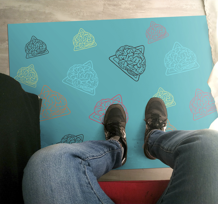 μοκέτα βινυλίου αφηρημένα μοτίβα εγκεφάλου - TenStickers