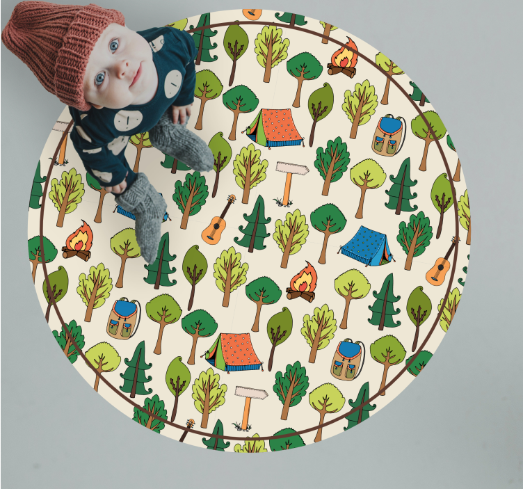 μοκέτα βινυλίου σκηνή περιπέτειας κάμπινγκ - TenStickers