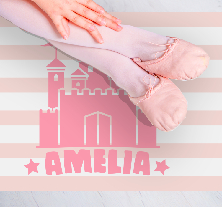 μοκέτα βινυλίου προσαρμοσμένο με θέμα το κάστρο - TenStickers