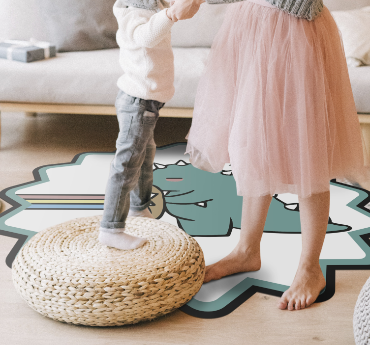 μοκέτα βινυλίου δεινόσαυρος ουράνιο τόξο αναπνοή - TenStickers