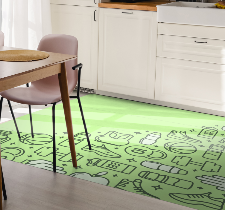 μοκέτα βινυλίου είδη γυμναστικής - TenStickers