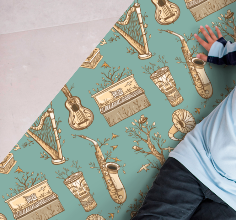 μοκέτα βινυλίου ιδέα για μουσικά όργανα - TenStickers