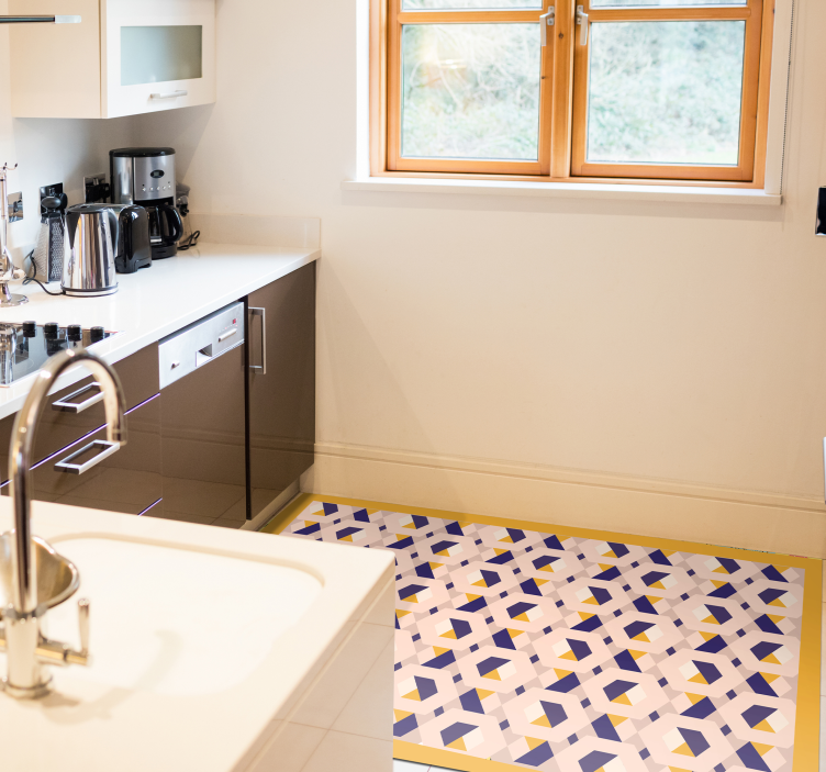 κουζινάκι εξάγωνο σκανδιναβικό χαλί βινυλίου - TenStickers