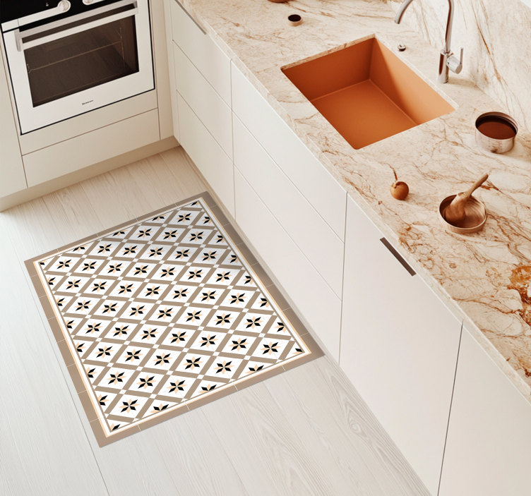 χαλιά κουζίνασ υδραυλικό καφέ - TenStickers