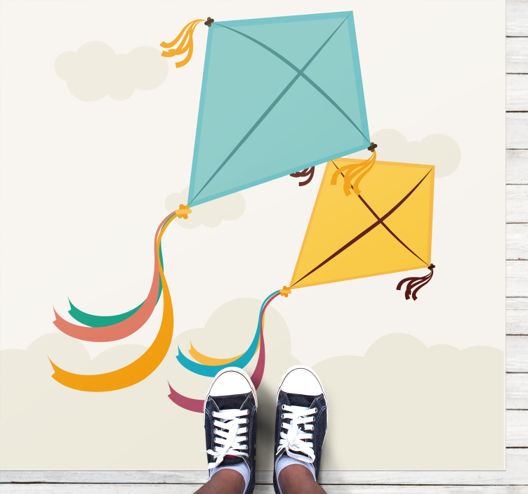 χαρταετό και σύννεφα - TenStickers