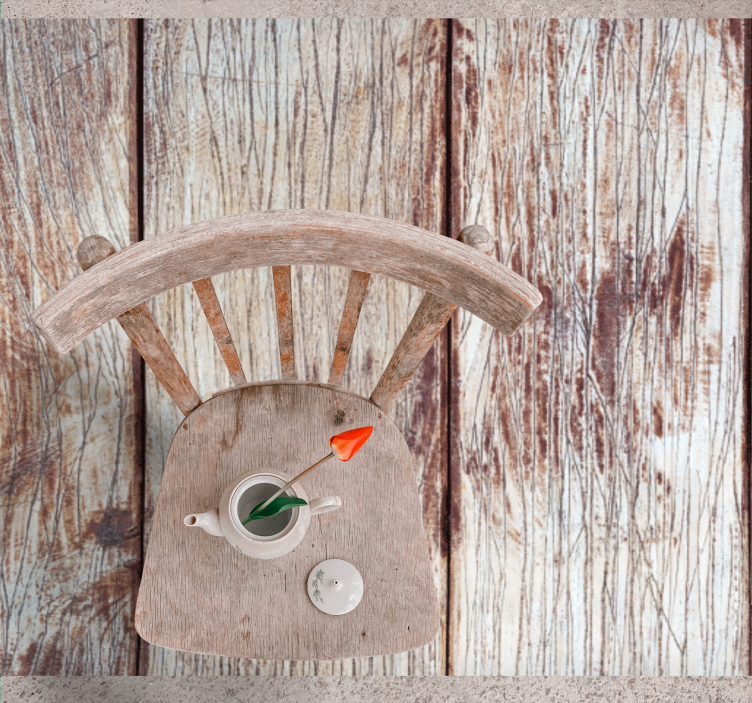 ανοιχτό καφέ ξύλινες σανίδες υφή χαλί - TenStickers