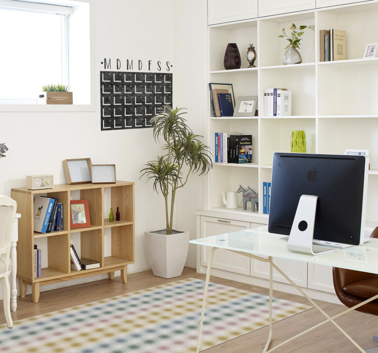 xαλί σαλονιού απαλές παστέλ γραμμές - TenStickers