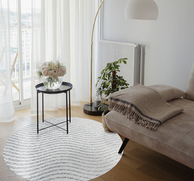 xαλί σαλονιού μοτίβα απαλών κυμάτων - TenStickers