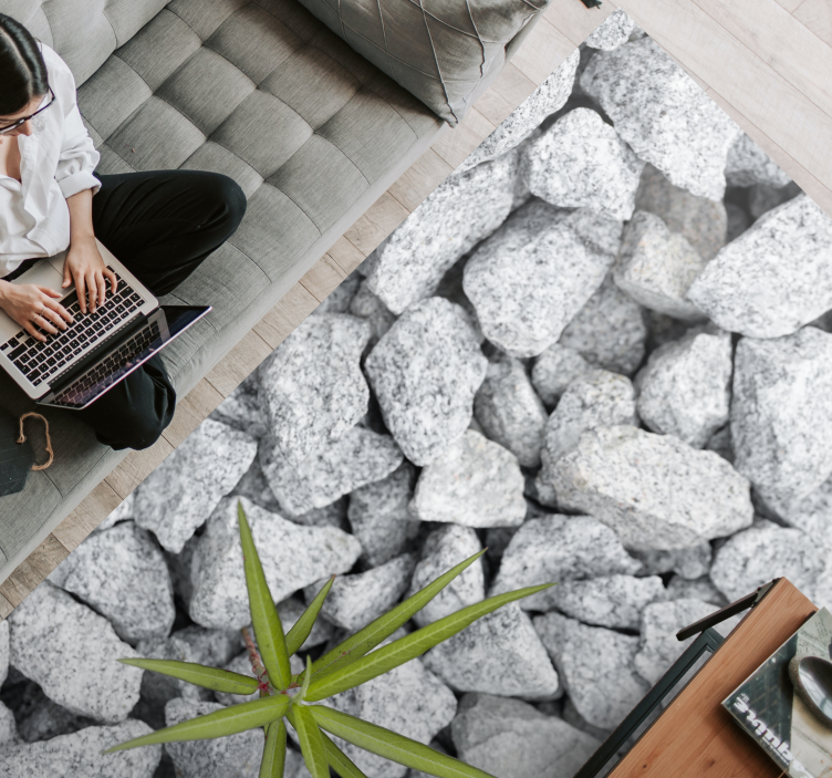 μοναχικό άγριο φυτό θρυμματισμένο χαλί από βινύλιο - TenStickers