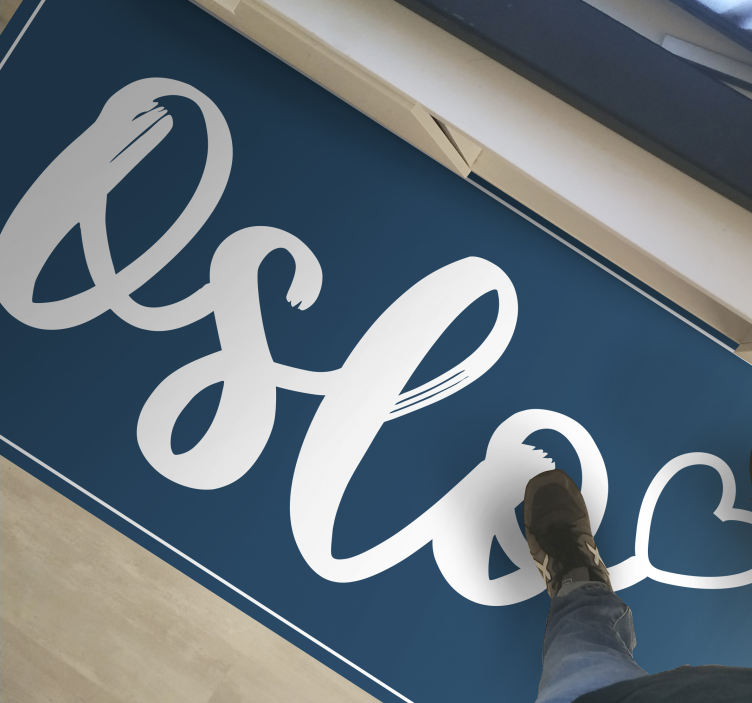 λατρεύω το χαλί από βινύλιο Όσλο - TenStickers