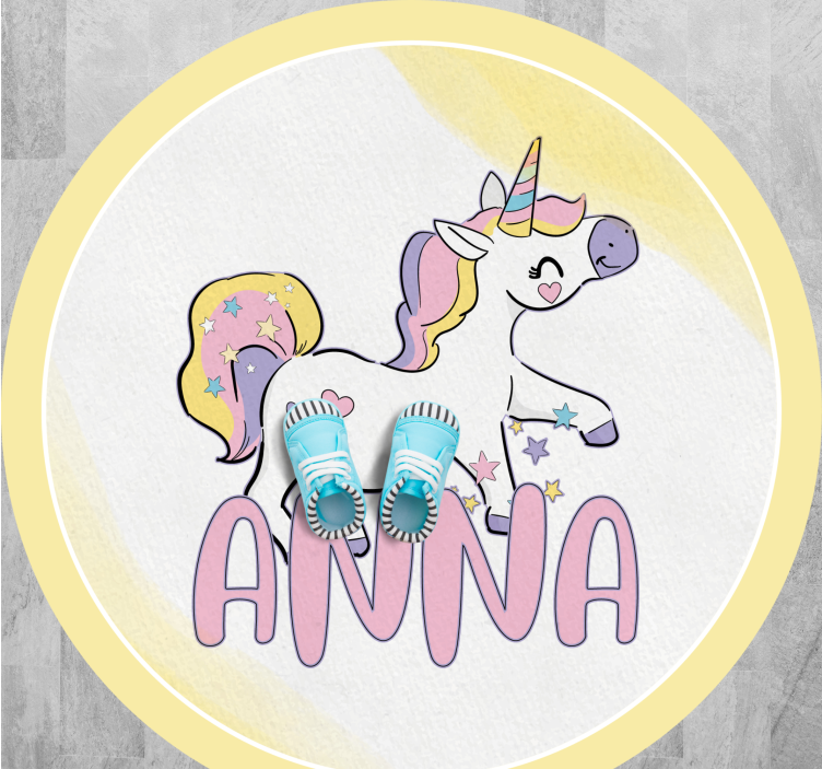 μαγικό σχέδιο μονόκερου εξατομικευμένο χαλάκι - TenStickers