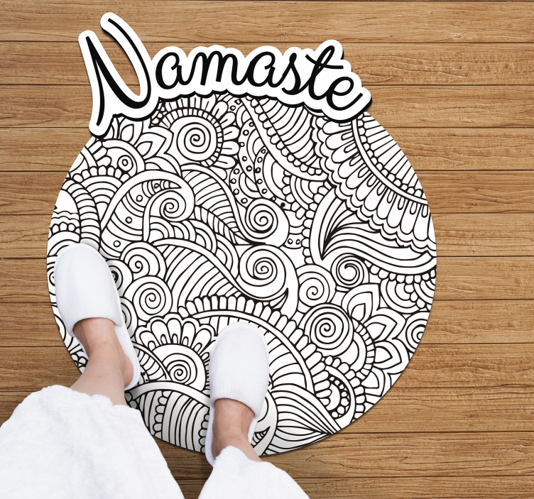 χαλί βινυλίου mandala namaste - TenStickers